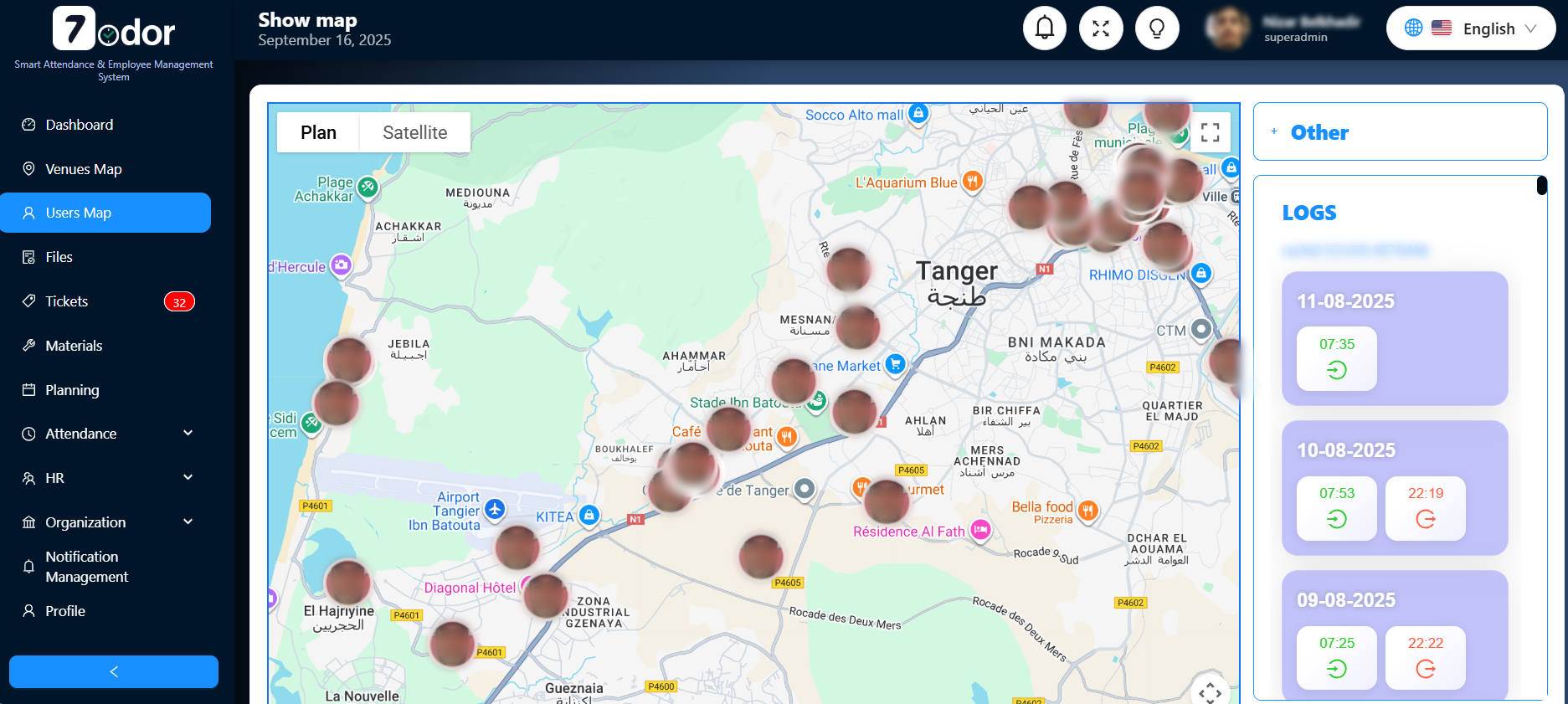 User Map Display
